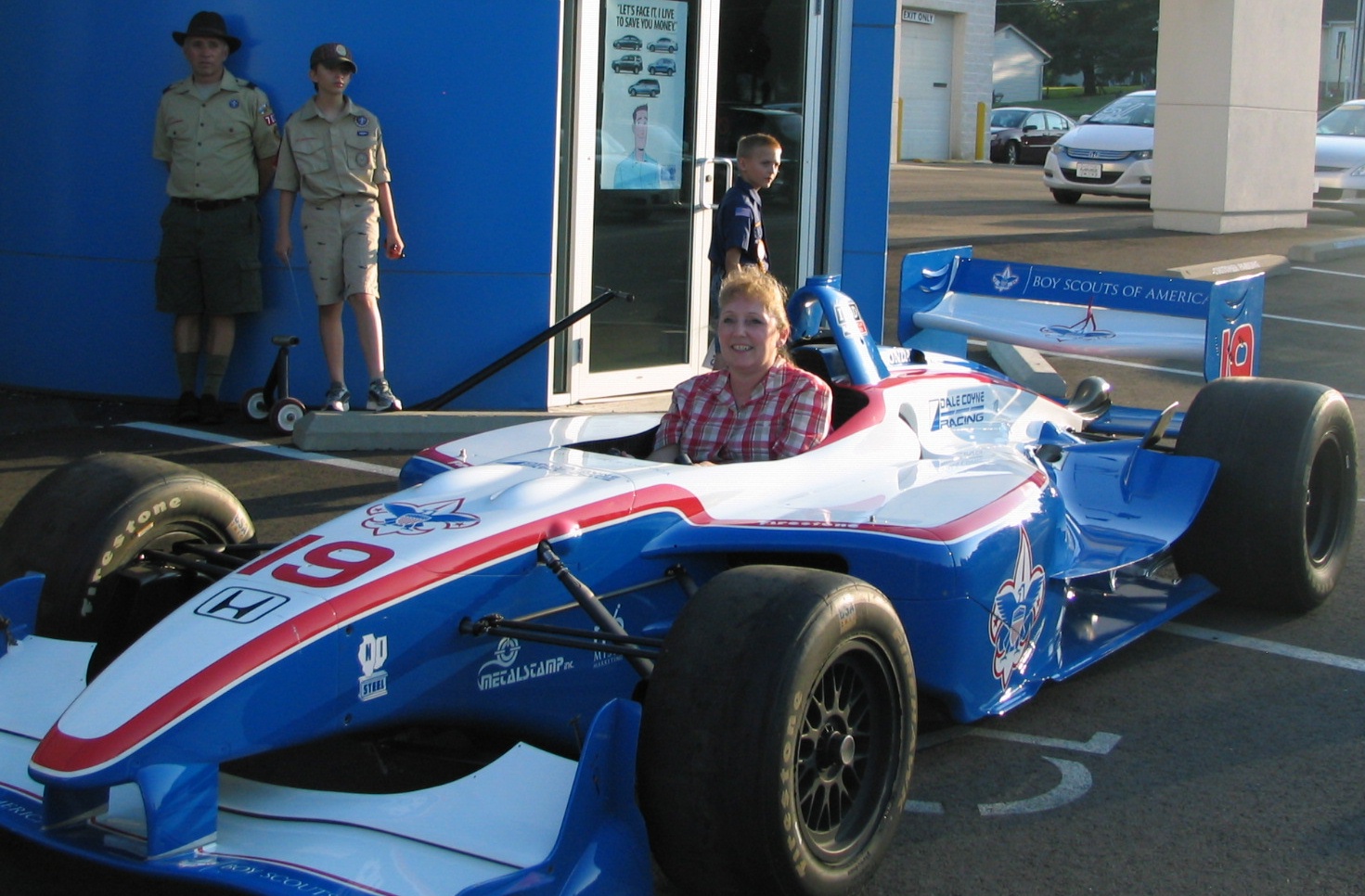 Kim in Indy Car 2